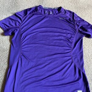 Nike Pro Combat Deep Purple Compression Dri Fit Shirt